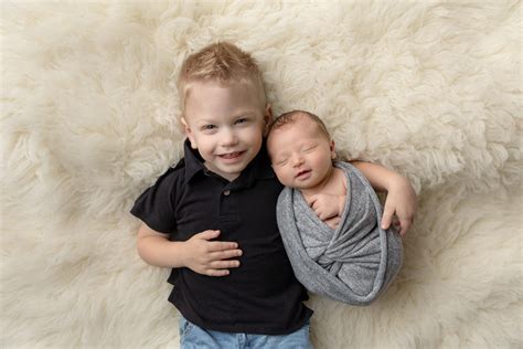 Sibling Portraits: Posing A Toddler With Your Newborn