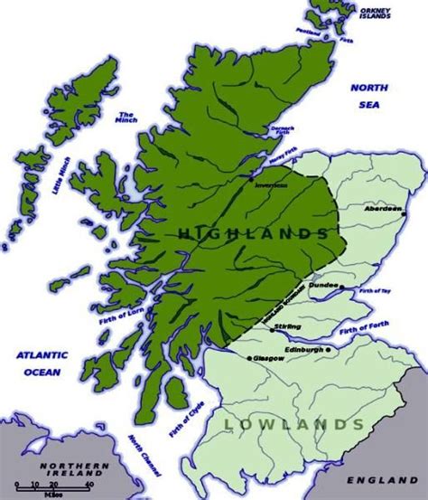 Road Map Of Scotland Highlands