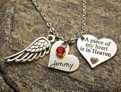Memorial Custom Heart Necklace (Choose you Charms and Engrave) - Finders Keepers Creations
