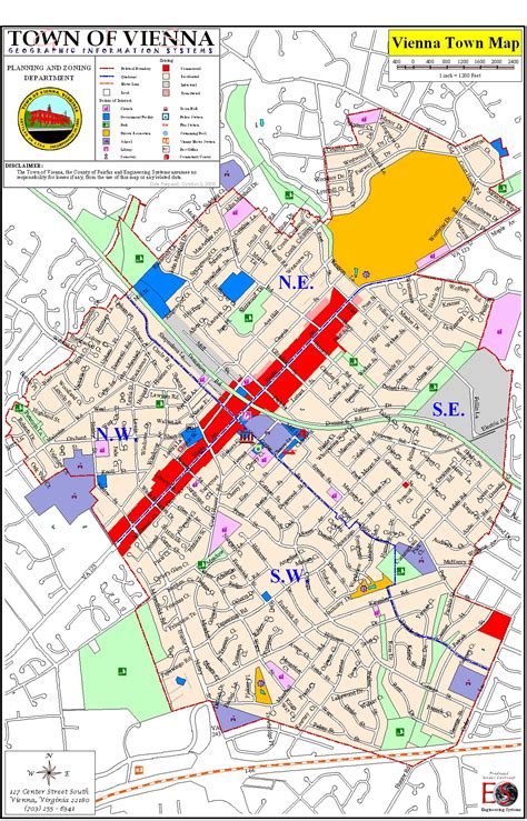 Vienna Town Map - Vienna Virgina • mappery