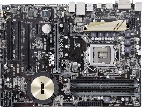 Asus Z170-P Motherboard PC Base Intel® 1151 Form Factor ATX Motherboard Chipset Intel® Z170 ...