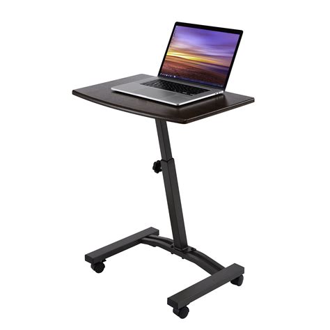 Seville Classics AIRLIFT 20.5" to 33" Mobile Laptop Computer Desk Cart ...