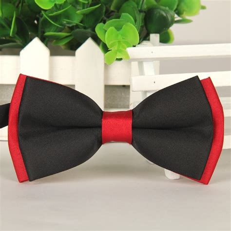 SHENNAIWEI 2016 men's black and red bow ties for men 12cm*6cm neckwear wholesale bowties-in Men ...