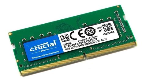 Memoria Ram Notebook Ddr4 Crucial 4gb 2400 Mhz Sodimm - U$S 47,00 en ...