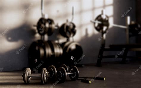 Premium Photo | Gym equipment in empty room