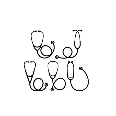 Stethoscope Silhouette - Stethoscope - SVG - SVG Download Fi - Inspire ...