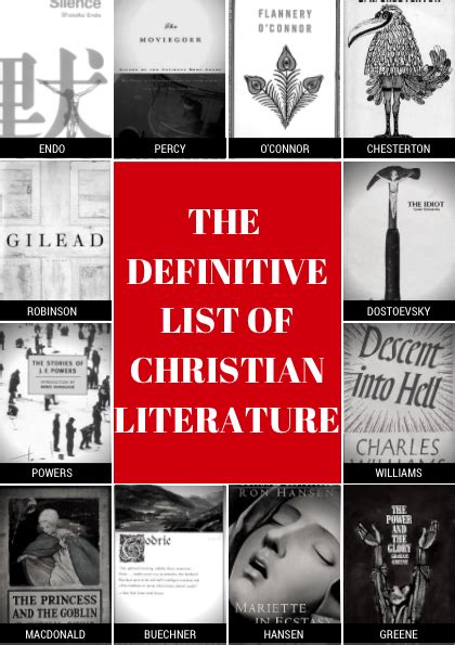 The Definitive List of Modern Catholic & Protestant Novels