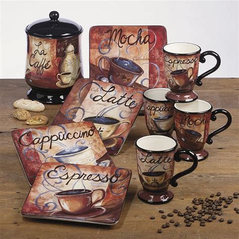 LOVE these dishes too!! | Coffee decor kitchen, Kitchen decor themes ...