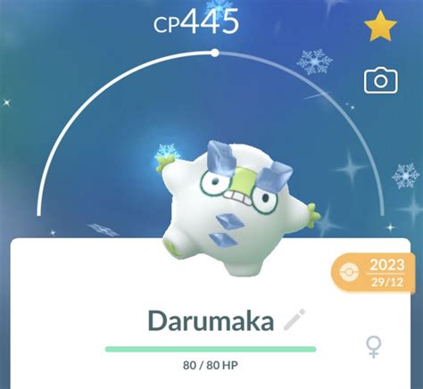 Shiny Darumaka (Galarian Form) (#554) - Pokémon GO | eBay