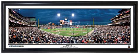 San Francisco Giants 2010 World Series Game 1 - MLB Framed Panoramic