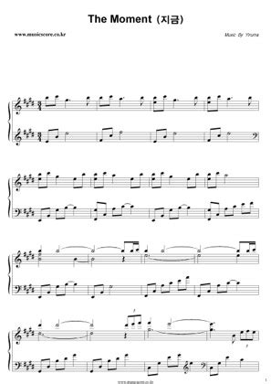 The Moment - Yiruma Free Piano Sheet Music PDF