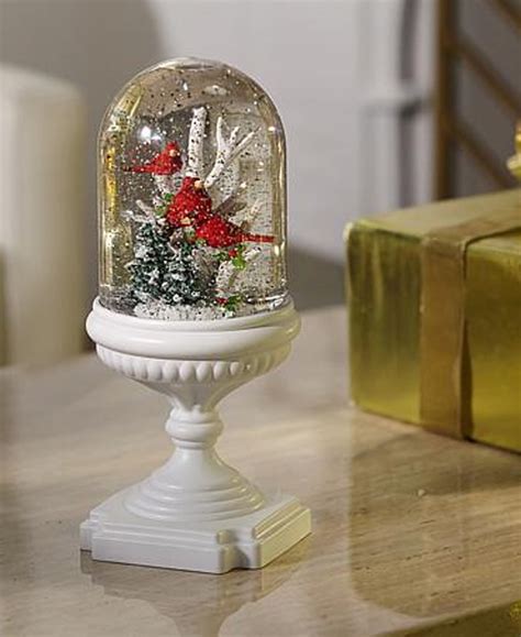 Winter Lane Cascading Musical Lighted Snow Globe ~ Cardinals - Walmart.com