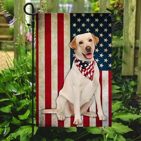 Labrador Retriever American Flag