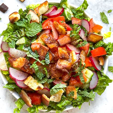 Classic Fattoush Salad - The Dish On Healthy