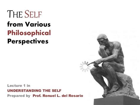 Understanding the self lecture 1 - PHILOSOPHICAL PERSPECTIVES