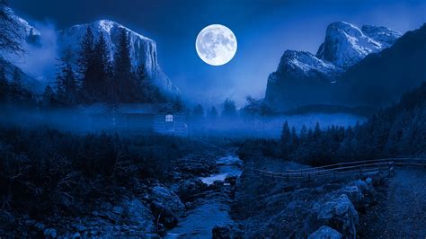 Landscape Night Moon - Free photo on Pixabay