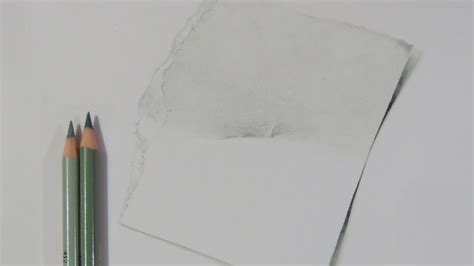 How to Draw a Piece of Torn Paper - YouTube