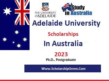 Adelaide University Scholarships in Australia 2023 - ScholarShipGreen