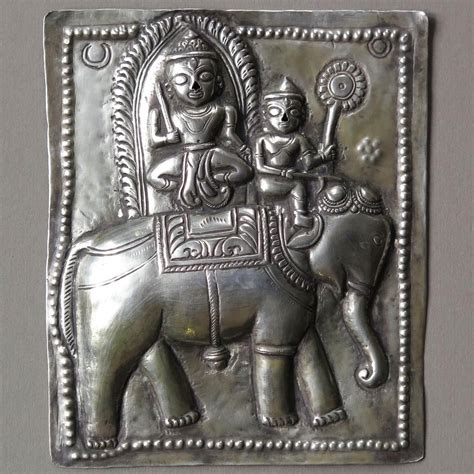 SOLD The elephant Airavata carrying Indra-the god of heavens ...