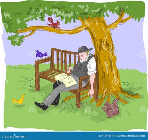 Old Senior Man Sleeping Bench Stock Image - Image: 11247811