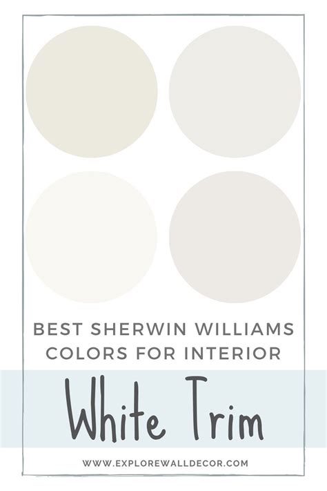 Best Sherwin Williams White Paint Color for Interior Trim (4 Great Choices) - Explore … in 2024 ...