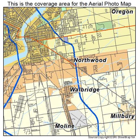 Aerial Photography Map of Northwood, OH Ohio