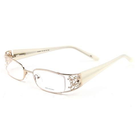 2021 Elegant Women Eyeglasses Metal Rectangle Brand Designer ...