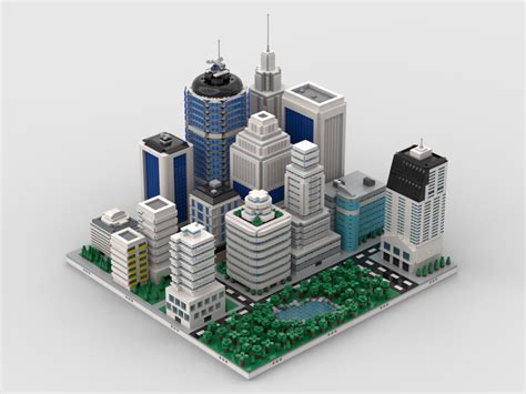 LEGO MOC Skyscraper Modular City | build from 14 MOCs by gabizon | Rebrickable - Build with LEGO