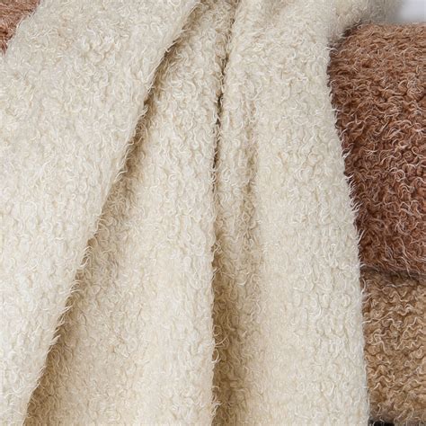 Neotrims Pile Fabric Soft Sheep Wool Fleece Look 4 Natural Colours ...