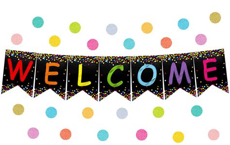 Buy Welcome Banner Welcome Bulletin Board for Classroom Decoration Back to School Teacher Supply ...