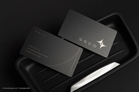 Laser Engraved Black Metal Business Cards | RockDesign Luxury Business Card Printing