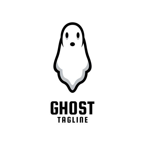 Premium Vector | Ghost logo design illustration color