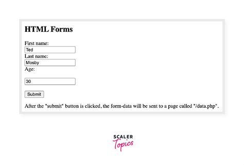 Forms in HTML | Scaler Topics