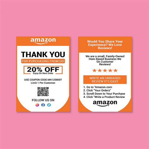 Amazon Thank You Card on Behance