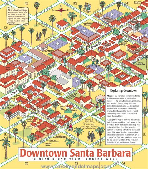 Downtown Santa Barbara Map