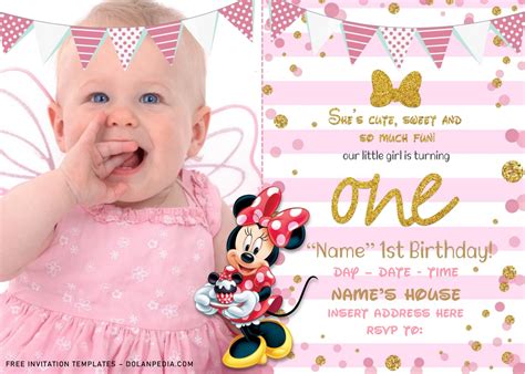 Free Printable Minnie Mouse S Pink Bandana Birthday I - vrogue.co