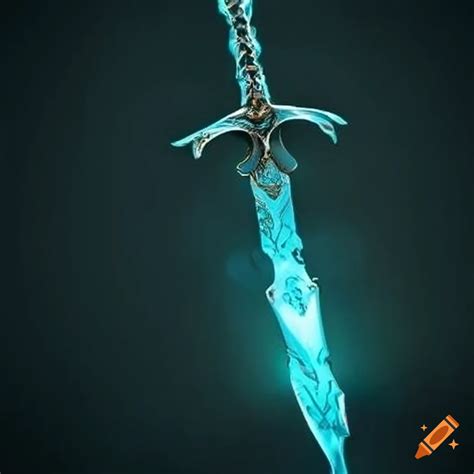 Vibrant glowing sword on Craiyon