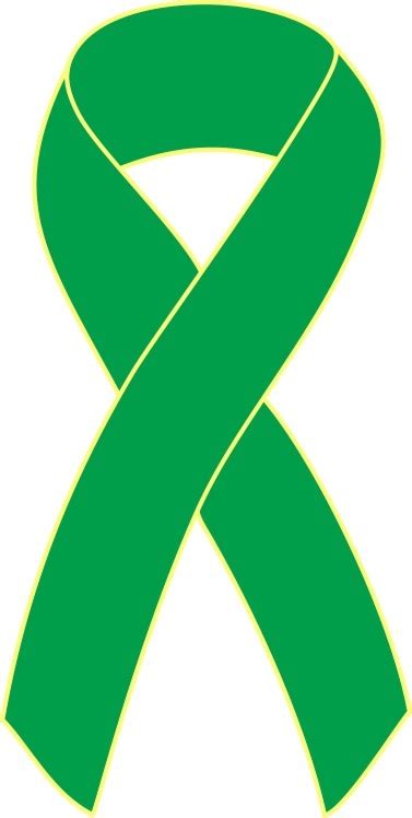 Green Cancer Ribbon - ClipArt Best