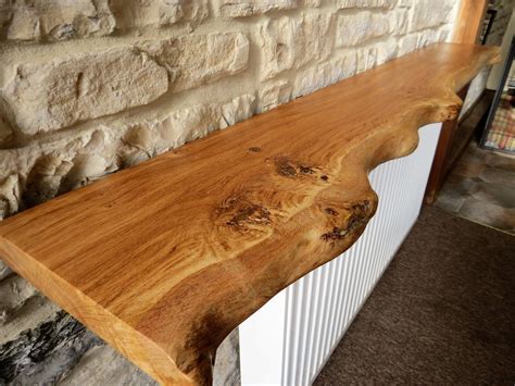 Live Edge English Burr Oak Air Dried Floating Shelves. Hand crafted ...