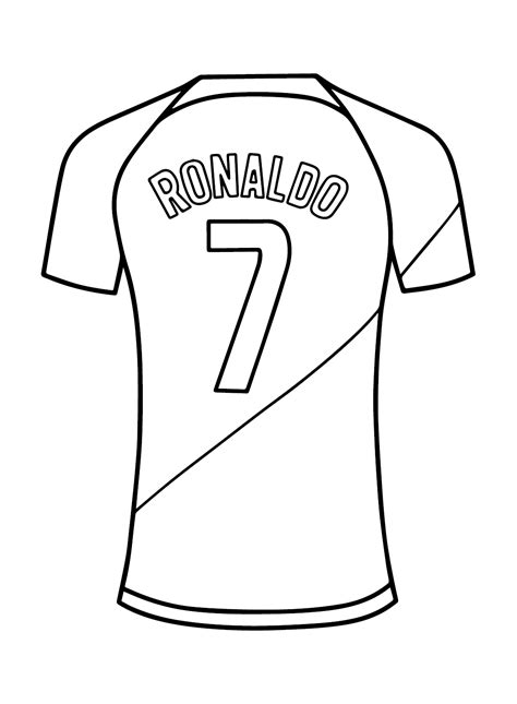 Cristiano Ronaldo kleurplaten printen - Gratis kleurplaten printen