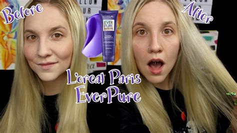 L'oreal Paris Everpure Sulfate Free Purple Shampoo First Impressions/Review - YouTube