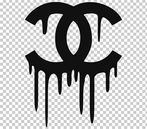 Chanel Logo Painting T-shirt Art PNG - art, black and white, canvas ...