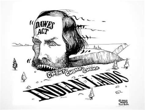 Dawes Act Political Cartoon