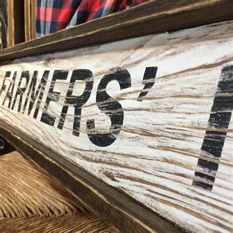 Rustic Farmers Market Wood Sign Farmhouse Decor Large 4ft - Etsy | Wood ...