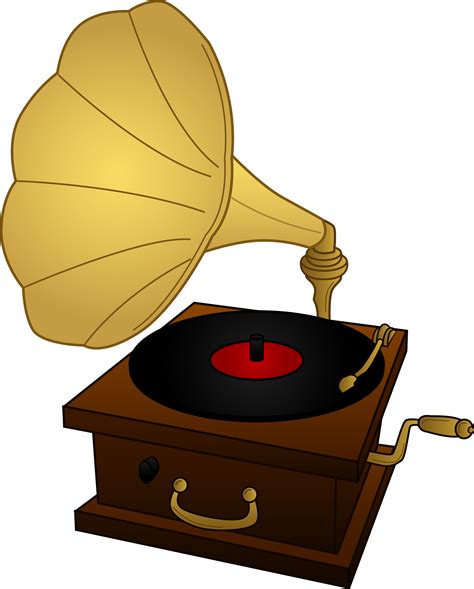 Gramophone Record Player - Free Clip Art