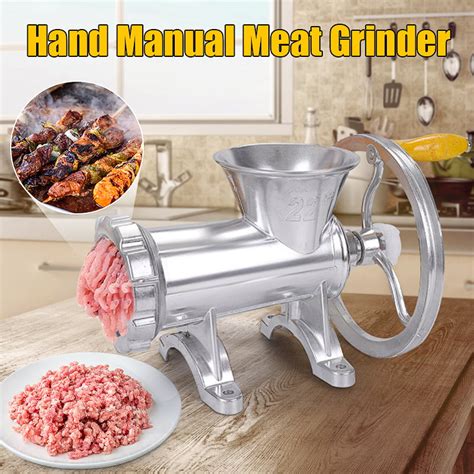 Manual Meat Grinder Aluminum Hand Grinder Meatgrinder Manual Food Grinder Sausage Filler Maker ...