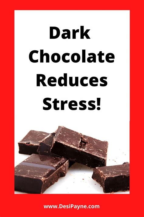 Dark chocolate reduces stress – Artofit