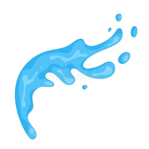 Water Splash. Vector Cartoon Illustration Stock Vector - Illustration ...