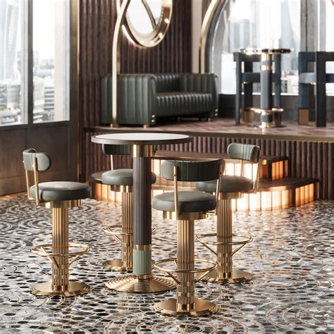 Willis Bar with Atlanta Table Porus Studio