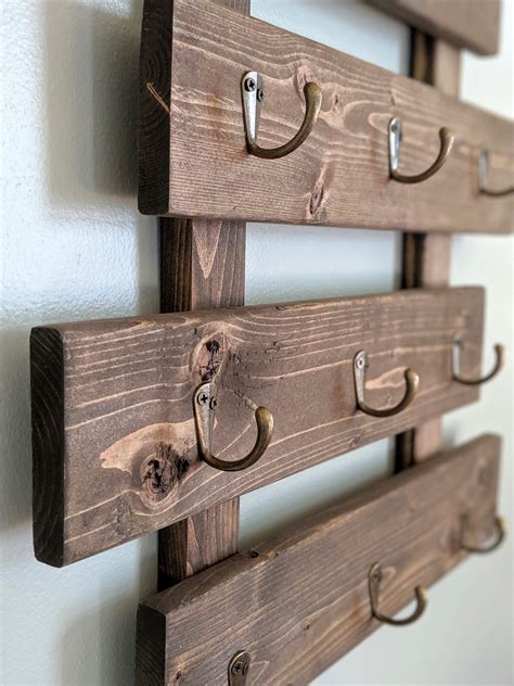 Coffee Mug Rack Wall Mounted Rustic Decor Holds 12 Mugs - Etsy